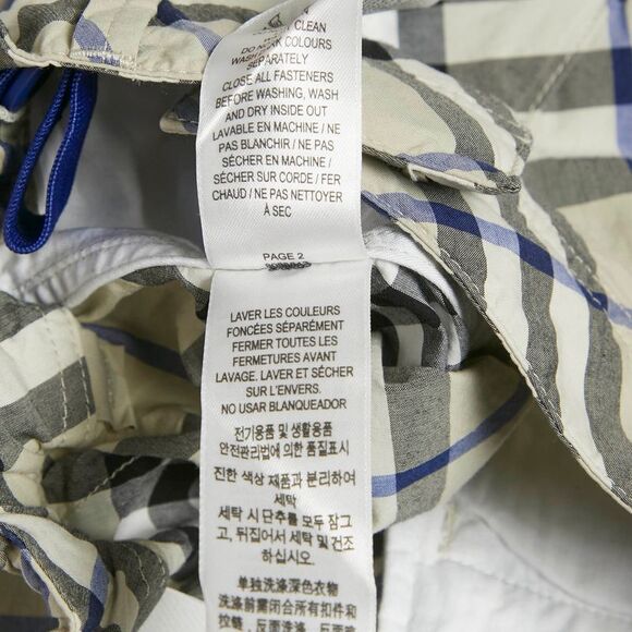Burberry Grey Checks Cotton Shorts 6Yrs